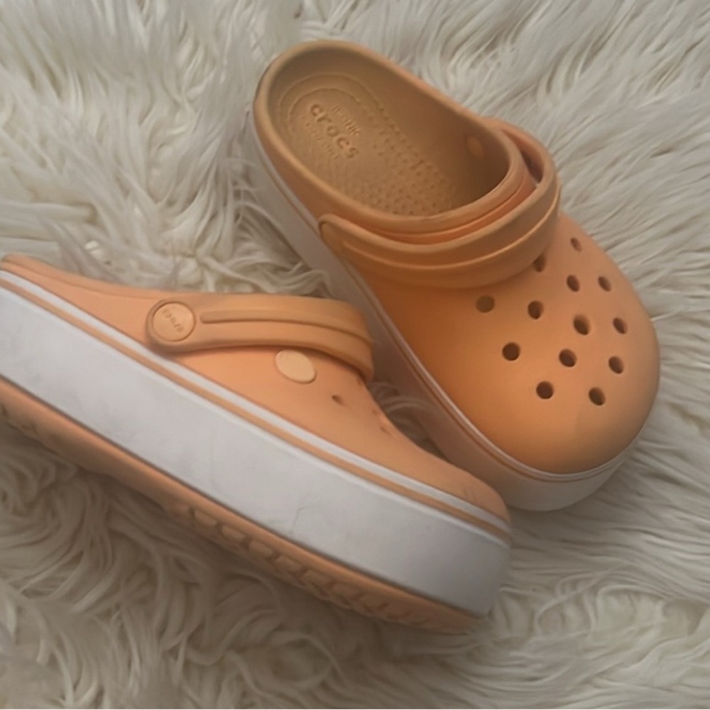 Crocs kids platform crocband clog